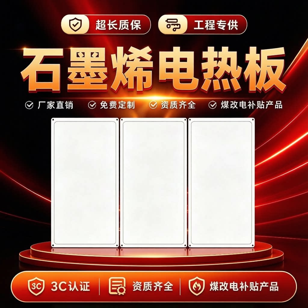石墨烯电热板碳晶墙暖取暖器壁挂式挂墙煤改电省电暖画远红外电暖