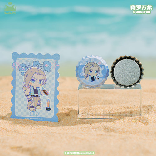 罗小黑官方 战记夏日大作战瓶盖冰箱贴正版动漫周边
