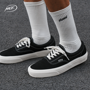 NICEID 翻毛皮低帮潮流休闲男女百搭缓震软弹耐磨 NICE运动帆布鞋