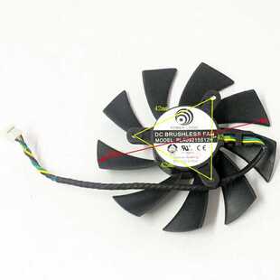 XFX 讯景 HD7870 787A PLA09215S12H 0.55 A 4针温控显卡风扇