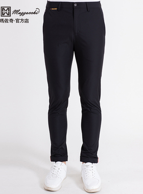 玛路男装/MAURO春夏顺滑透气简洁斜插袋九分版休闲裤长裤ML250306
