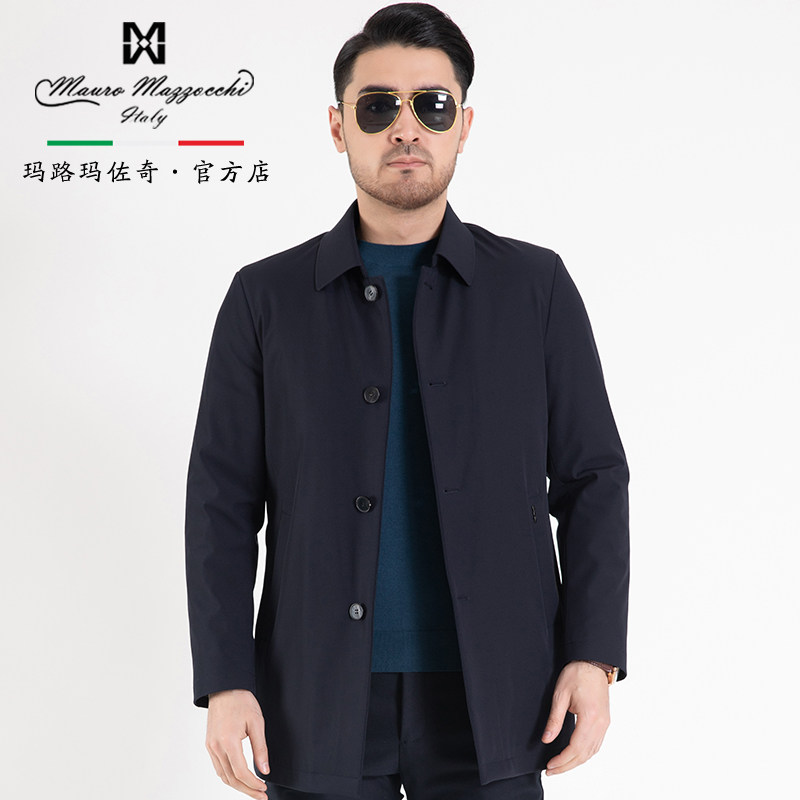 玛路男装/MAURO秋冬20D细丝锦纶翻领羽绒服/轻薄防水透气MJ466003