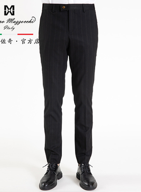 玛路男装/MAURO秋冬精致小五金休闲时尚西裤/吸湿抗皱MJ311003