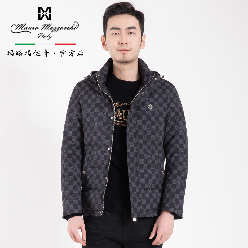 玛路秋冬休闲时尚连帽羽绒服