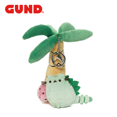 gund 胖吉猫pusheen毛绒钥匙扣挂件可爱软萌毛绒玩具公仔包包挂饰