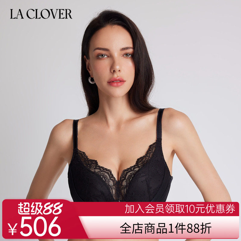 LACLOVER兰卡文寻觅时光系列无钢圈聚拢文胸LC12SY1图片