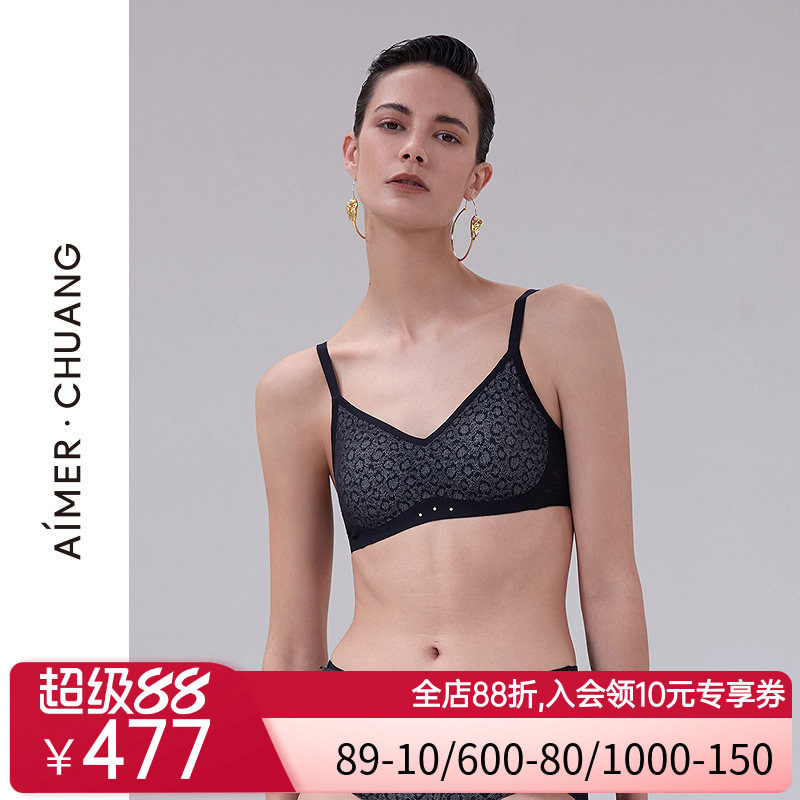 爱慕&middot;CHUANG交织内衣女V领无钢圈文胸CA171901