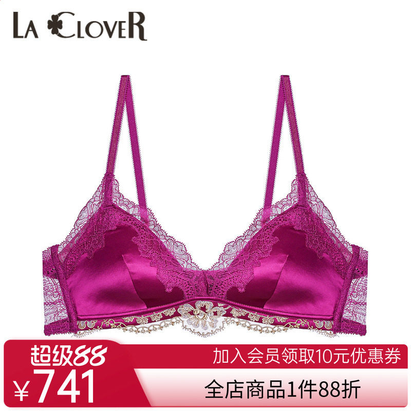 【新品】兰卡文闪耀派对系列无托模杯文胸三角杯内衣LC17US1