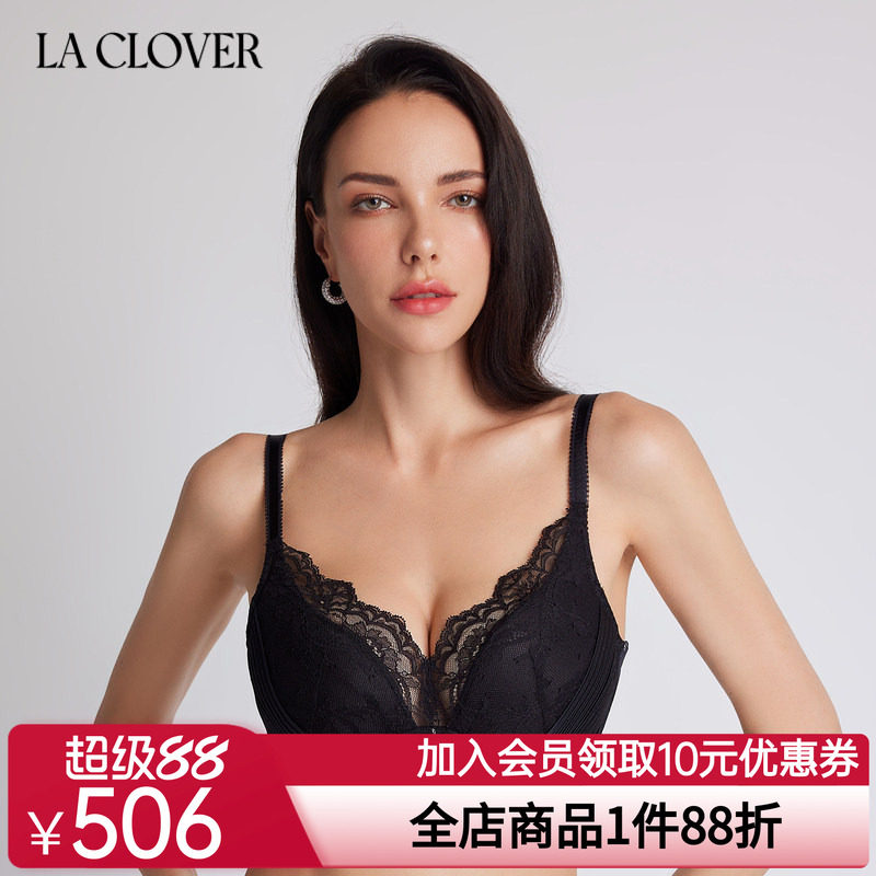 LACLOVER兰卡文寻觅时光系列无钢圈聚拢文胸LC12SY1