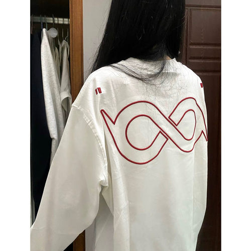 刺绣长袖T恤女秋季宽松百搭