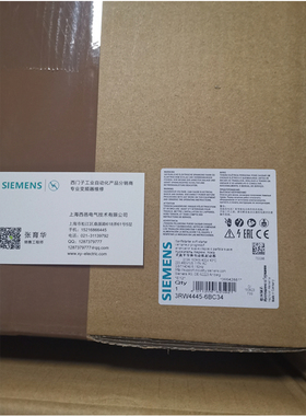 西门子SIRIUS软起动器3RW4445-6BC34螺钉端子3RW5545-6HA14原装