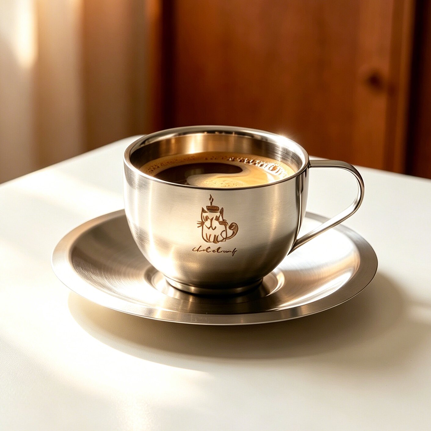304双层咖啡杯套装杯子