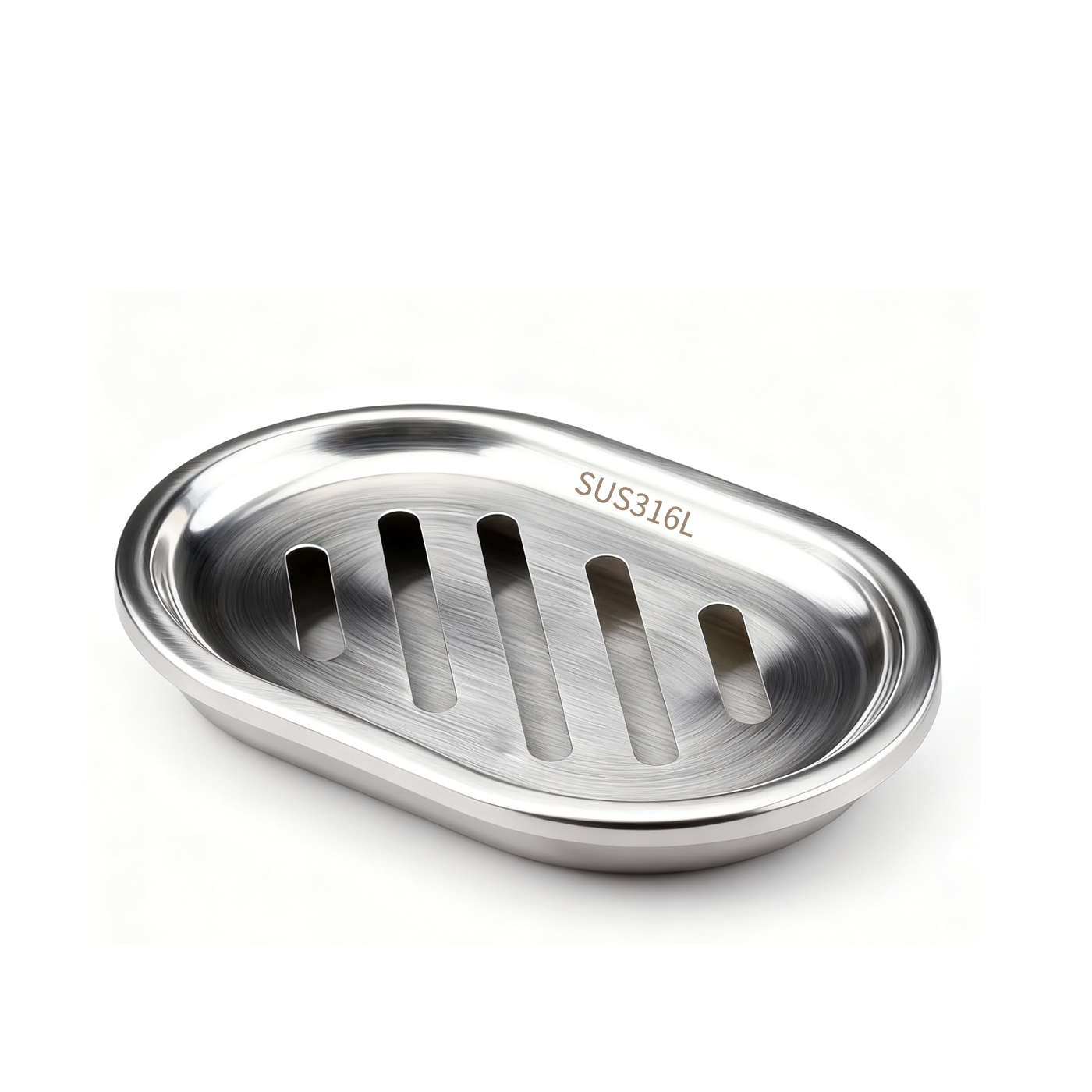 316不锈钢肥皂盒架香皂盒子免打孔沥水双层浴室卫生间架创意家用