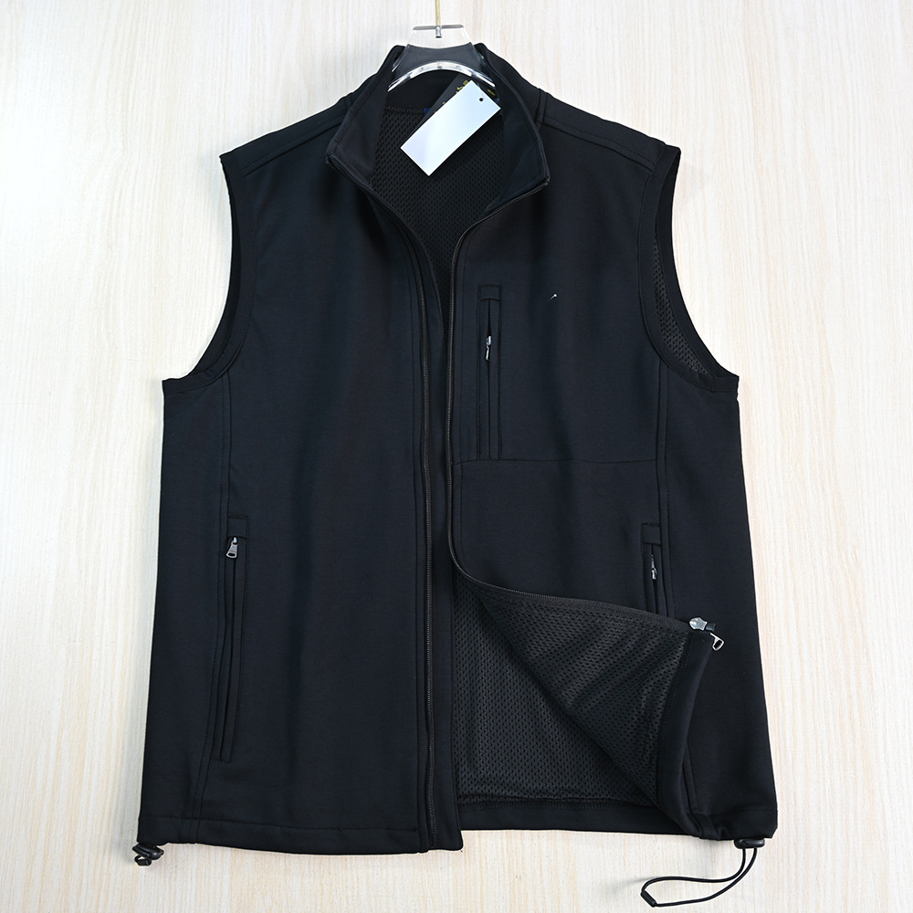 男装好货推荐259/01  早秋棉质刺绣立领拉链休闲工装针织马夹