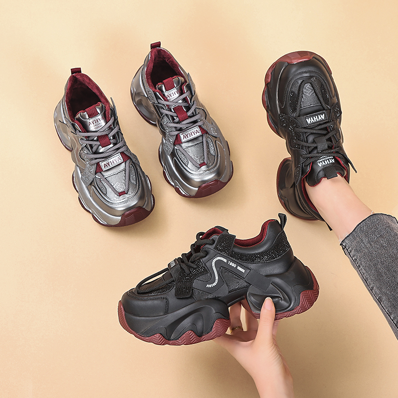 松糕厚底增高显腿长不累脚老爹鞋