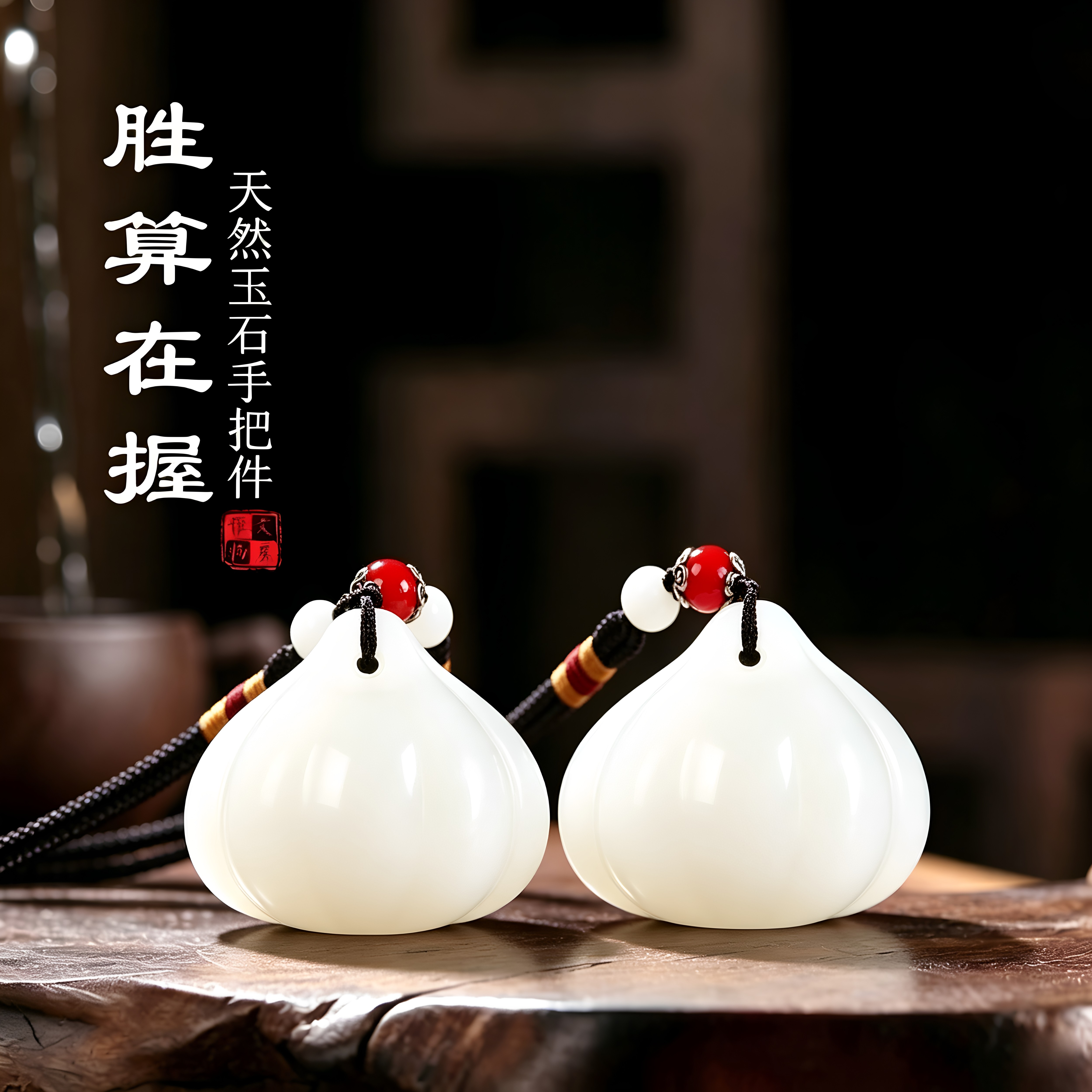 胜算在握大蒜玉石手把件男女解压把玩创意伴手礼白玉蒜头手玩件