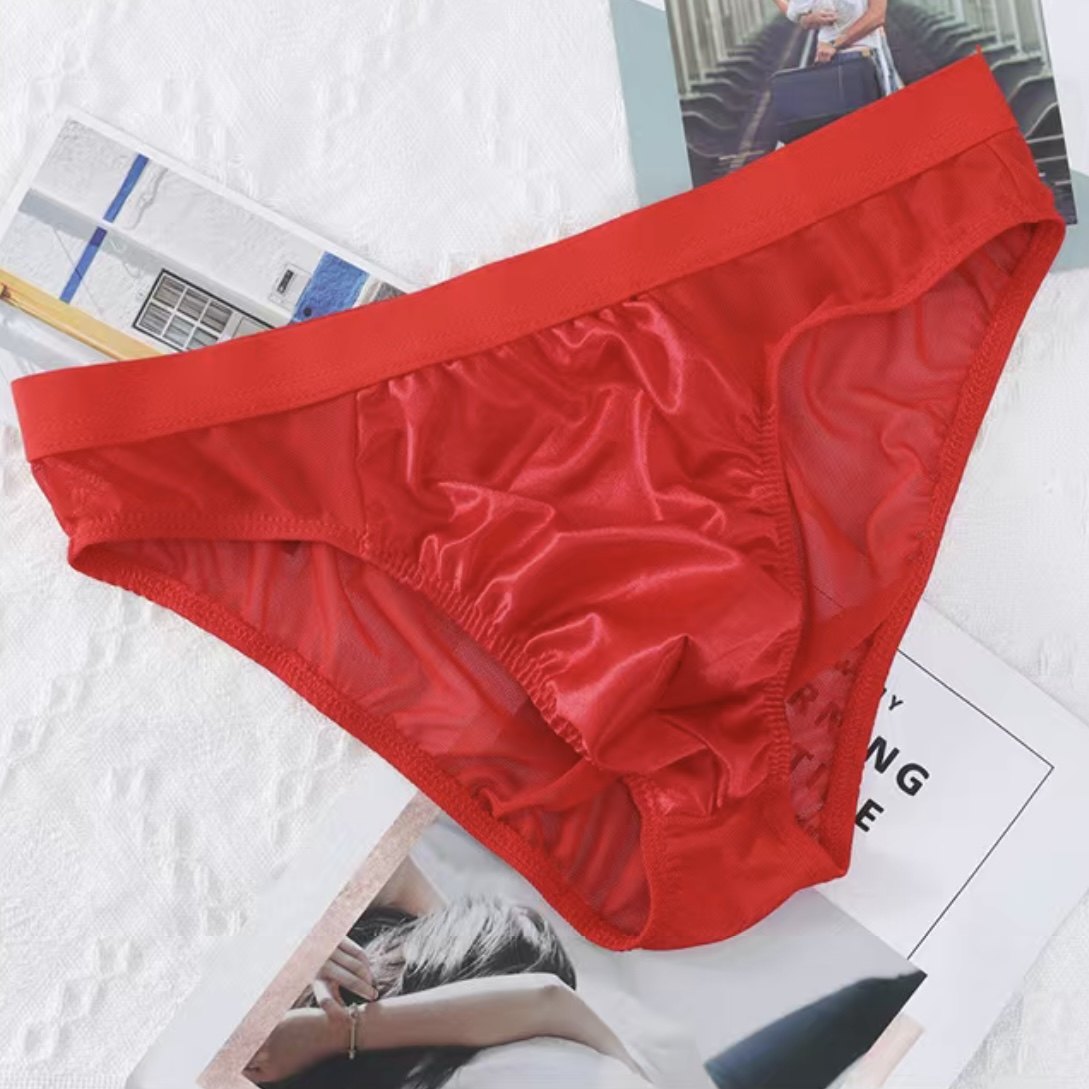 【男款】亮面网纱时尚多巴胺色男士三角短裤,女士内衣/男士内衣/家居服,男三角内裤,淘宝优惠券,粉丝福利购,淘宝优惠卷