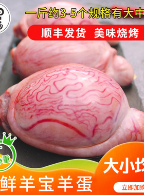 内蒙古羊宝羊蛋羊睾丸草原散养羊腰子羊凹腰鲜取冷冻烧烤食材正宗