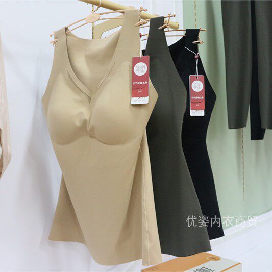 菲塑塑8V雕软支撑FSBX-67女塑身保暖背心无痕反重力修身美体上衣