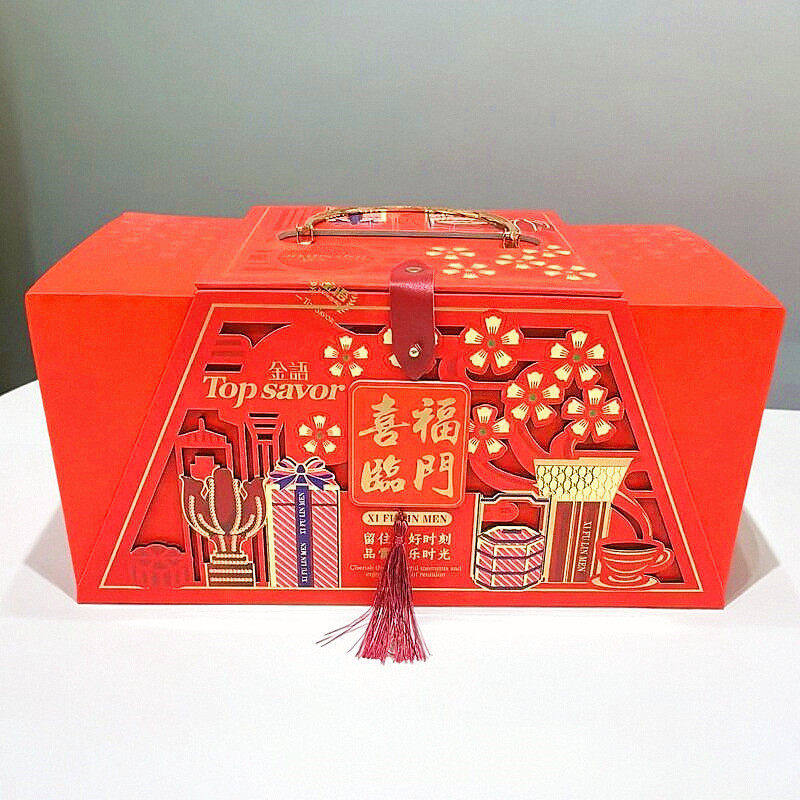金语喜福临门礼盒什锦凤梨味饼干