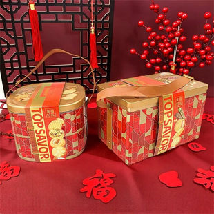 金语金禧好礼精美双层手提礼盒什锦饼干糕点年货送礼公司伴手礼