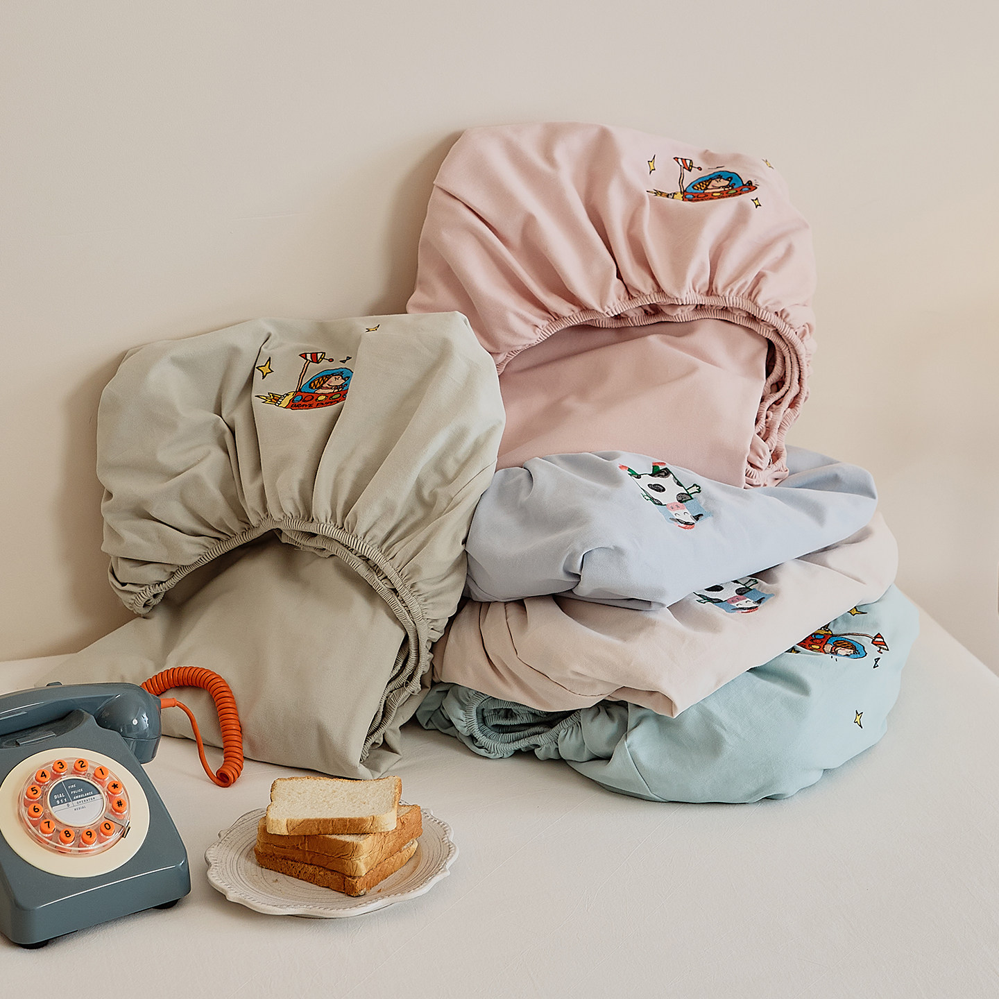 可爱卡通图案全棉磨毛保暖床单床笠款单品儿童1.5/1.8床垫保护罩,床上用品,床单,淘宝优惠券,粉丝福利购,淘宝优惠卷