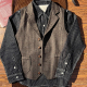 英伦复古粗花呢西装 坎肩潮 马甲男秋冬羊毛人字纹背心古着咔叽大码