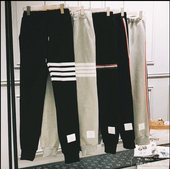 哈伦四条杠纯棉长裤 冬季 潮 男运动休闲裤 小脚束脚裤 潮牌TB同款 卫裤