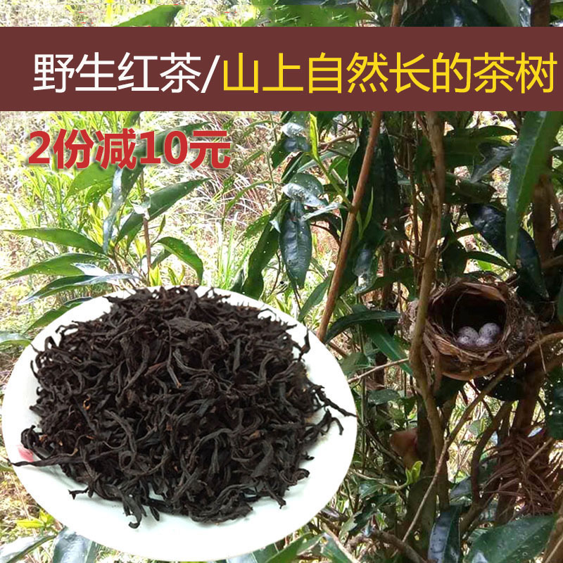 大瑶山野生红茶金秀高山云雾茶春茶茶叶250g包邮22年新茶明前茶