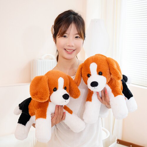 仿真比格犬公仔毛绒玩具