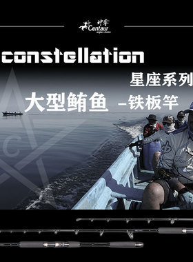 神夺Centaur 星座系列 大型鲔鱼直柄枪柄铁板竿
