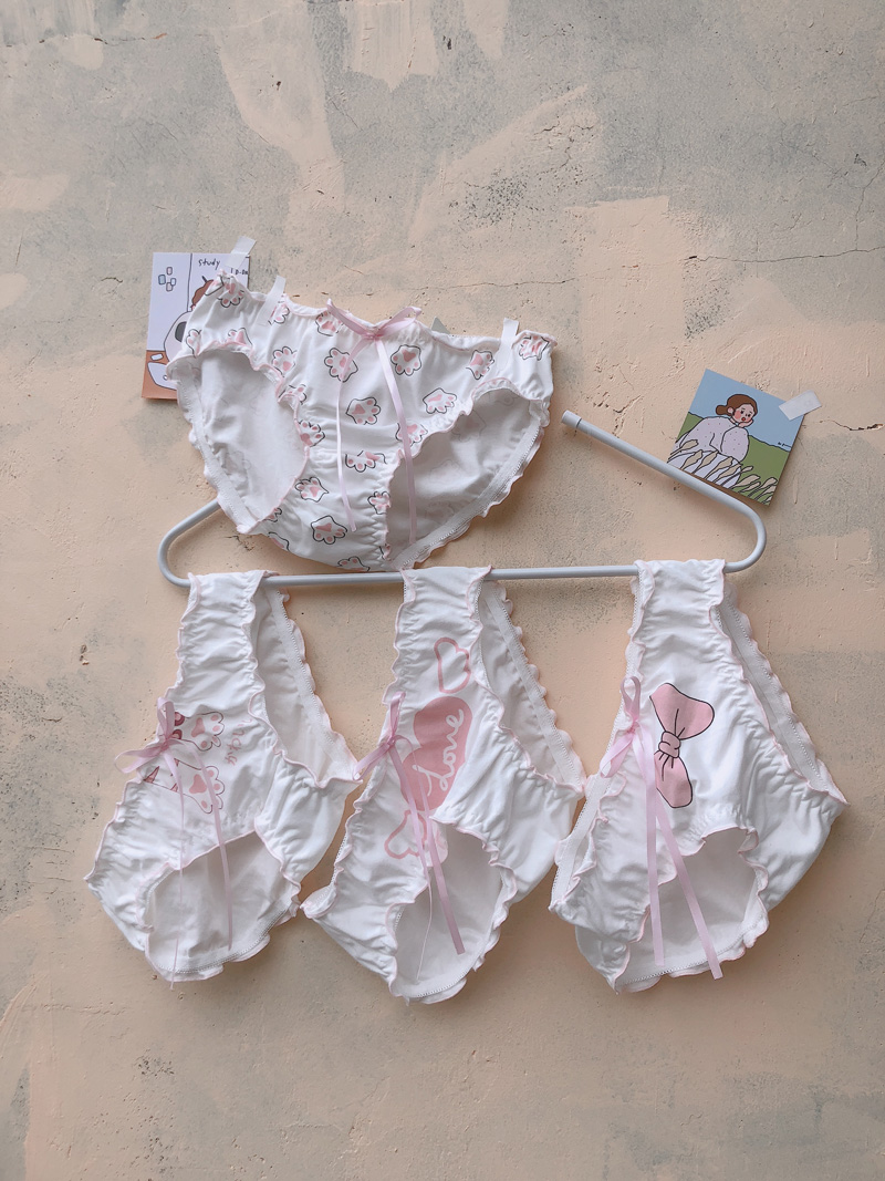 奶油少女心甜美内裤4条