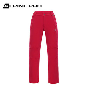 秋冬新款阿尔派妮情侣款女士彩色软壳裤弹力复合绒户外防寒登山裤