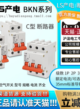 正品LG旗下LS小型断路器BKN 1P 2P 3P C 10 16 20 25 40 50 63 A
