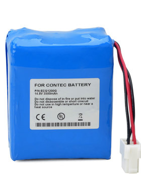 适用于康泰 ECG1200 ECG1200G ECG1600D 心电图机电池 锂电池