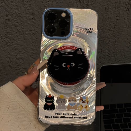 四只可爱猫咪适用苹果16pro旋风IMD磁吸款手机壳iphone15卡通可爱华为荣耀创意可爱mate70保护套小众小米
