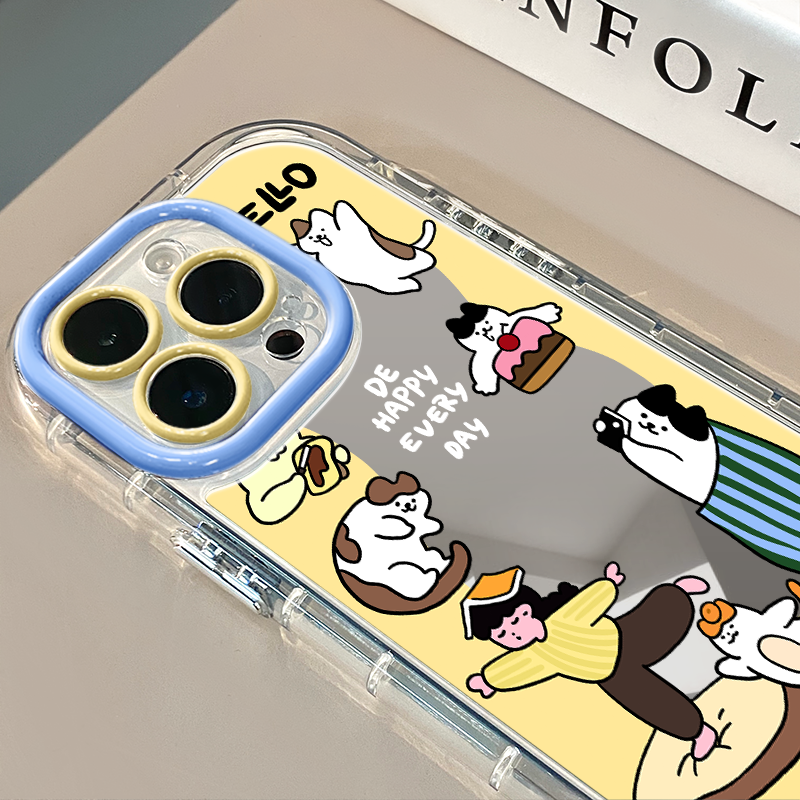 小猫适用于苹果17Pro镜面奶油壳iPhone16Promax手机壳华为p80可爱小米15防摔荣耀mate70小众红米