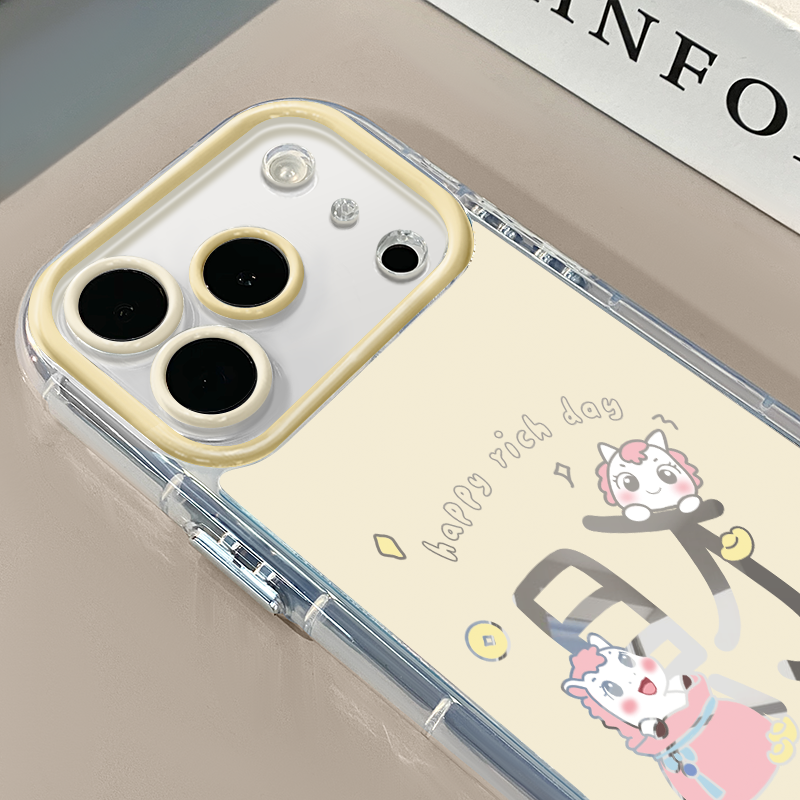 马上发财适用于苹果17Pro镜面奶油壳16Promax手机壳华为p80可爱小米17防摔荣耀mate70小众红米,3C数码配件,手机保护套/壳,淘宝优惠券,粉丝福利购,淘宝优惠卷