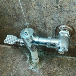 铜脚踩蹲便器冲水阀蹲坑延时阀自闭卧式 大便厕所冲水阀手板 手按式