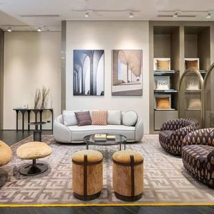 FFDN意大利时尚 地毯艺术地毯别墅地毯现代地毯轻奢地毯手工地毯