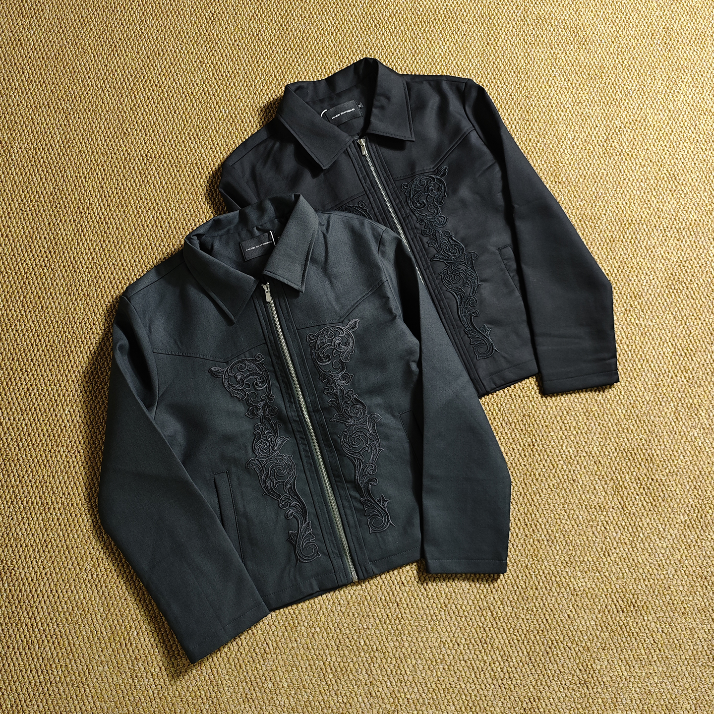 MadeXdfk重磅刺绣外套男修身潮流美式上衣cleanfit老钱风夹克秋季