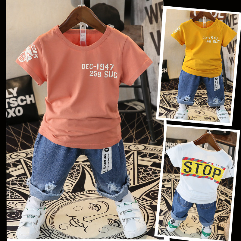 男童夏季短袖套裝4兒童夏裝5中大6男童裝7小孩男孩8夏天9衣服10歲在類目 童裝/嬰兒裝/親子裝, 套裝中 - 來自Buy2taobao.com提供專業的淘寶代購服務