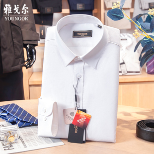 专柜1280雅戈尔保暖衬衫男羊毛内胆长袖加厚商务秋冬新款BN119760