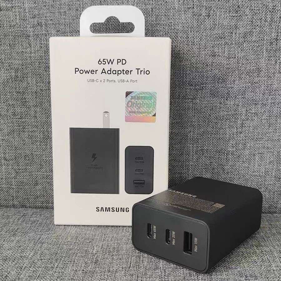 三星65W氮化镓原装正品充电器s22ultra s23u s24u tabs8 zflod4手机平板充电头电脑投影仪快充头超级快充2.0