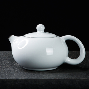 铁胎官窑月白西施壶单壶 凝香阁 陶瓷茶具泡茶家用喝茶简约大容量