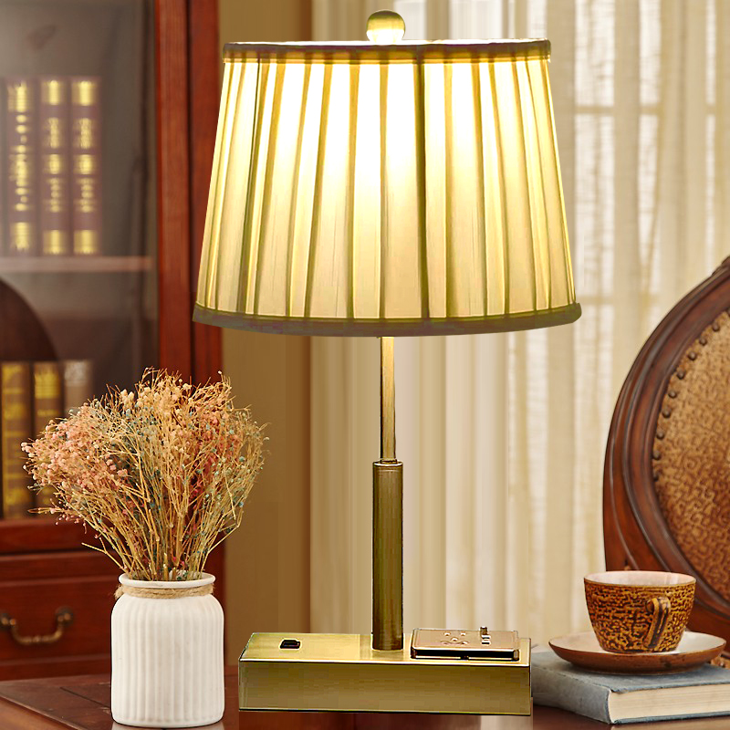 美式简约多功能带手机充电