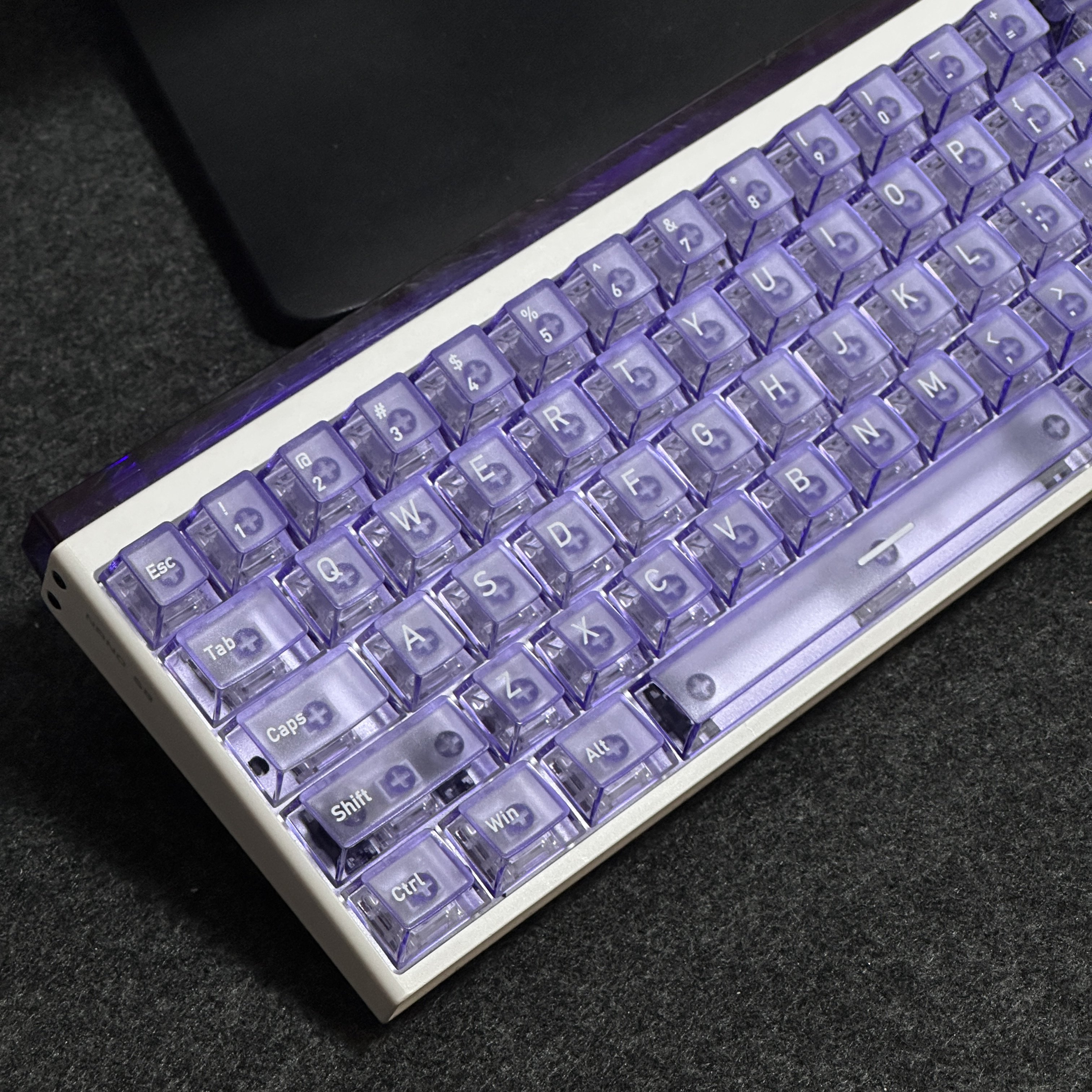 紫色顶面雾透键帽PC透光原厂高度UV适配美加狮小蜜蜂迈从磁轴机械,电脑硬件/显示器/电脑周边,键帽,淘宝优惠券,粉丝福利购,淘宝优惠卷