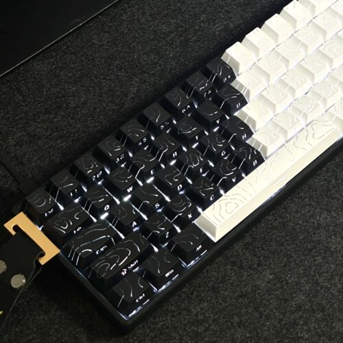 等高线4.0透光键帽  字符线条透光 PBT原厂高度适配磁轴机械键盘