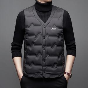 中年男士冬季马甲羽绒服爸爸冬装马夹内穿坎肩中老年轻薄保暖背心