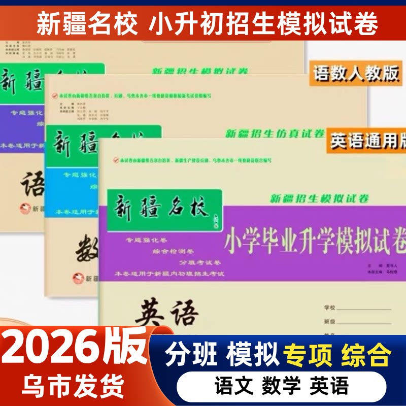 2026新疆小升初名校模拟试卷